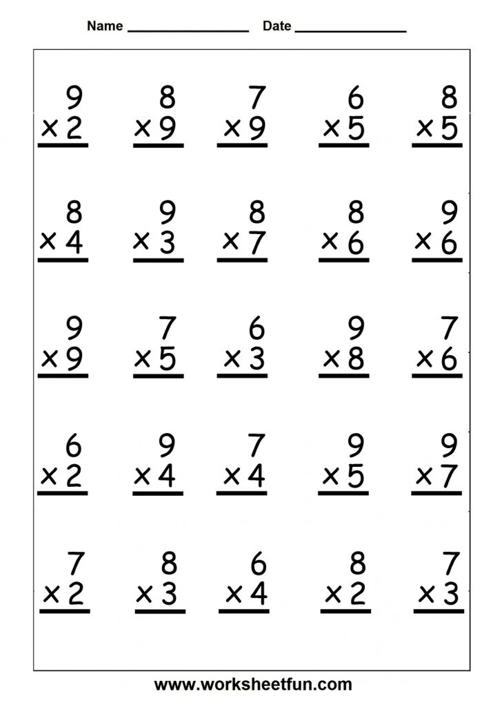 Fill In Multiplication Worksheets | 10 Multiplication Worksheets ...