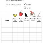Find Someone Who Likes And Dislikes Warmer Worksheet   Free Esl | Likes And Dislikes Printable Worksheets