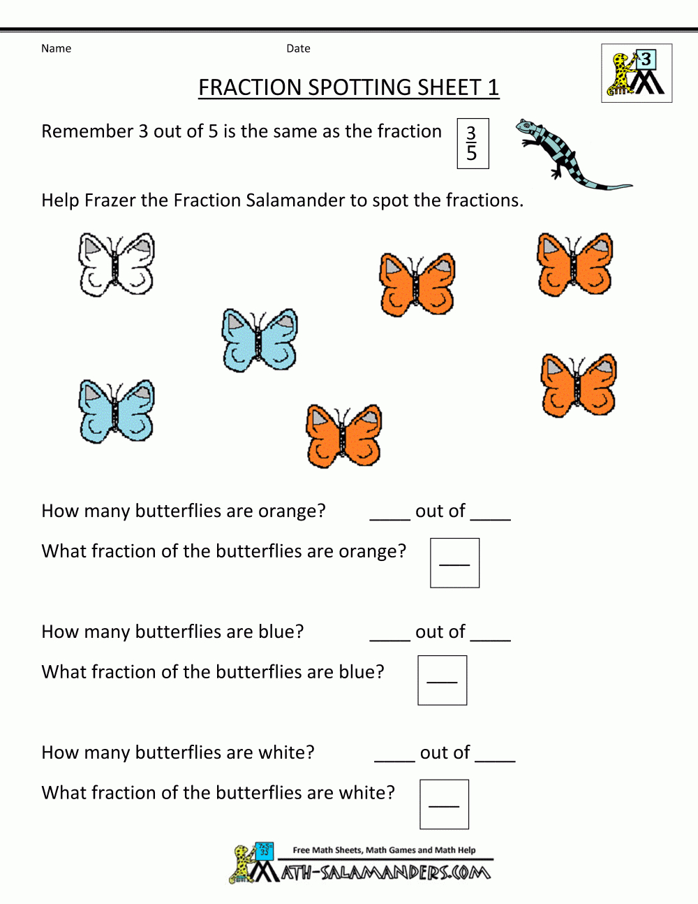 Free Printable Fraction Worksheets For Third Grade Printable Worksheets