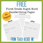 First Grade Dolch Sight Word Handwriting Pages | Ultimate Homeschool | 1St Grade Sight Words Printables Worksheets
