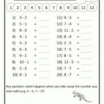 First Grade Math Worksheets Mental Subtraction To 12 1.gif 780×1,009 | Printable Math Worksheets For Grade 1