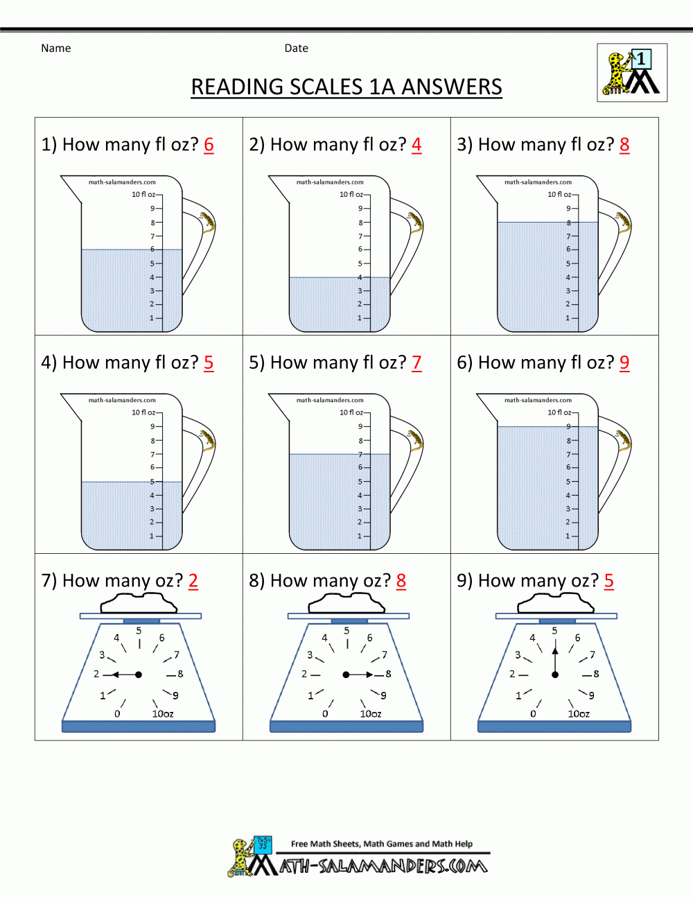 First Grade Measurement Worksheets | Free Printable Measurement Worksheets Grade 1
