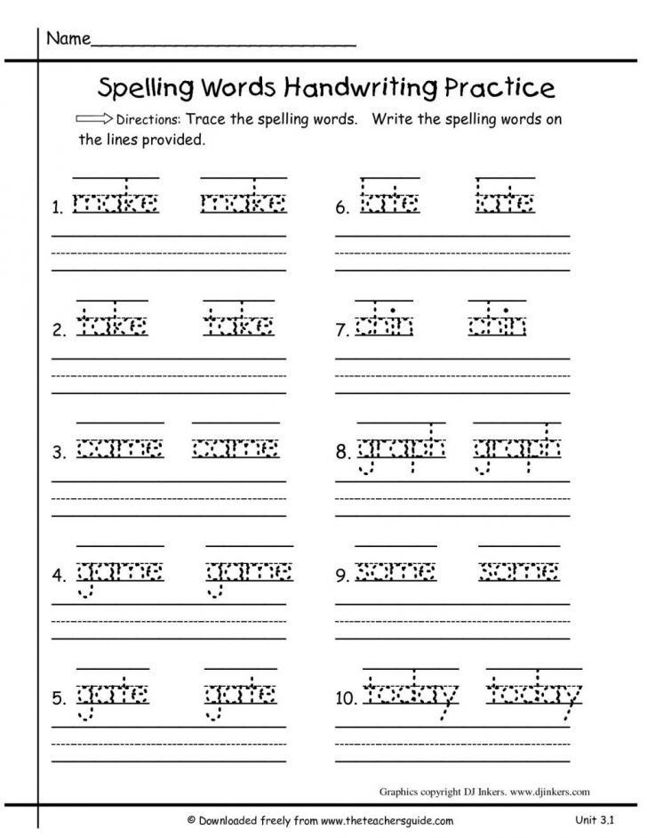 First Grade Writing Worksheets Free Printable – Worksheet Template ...