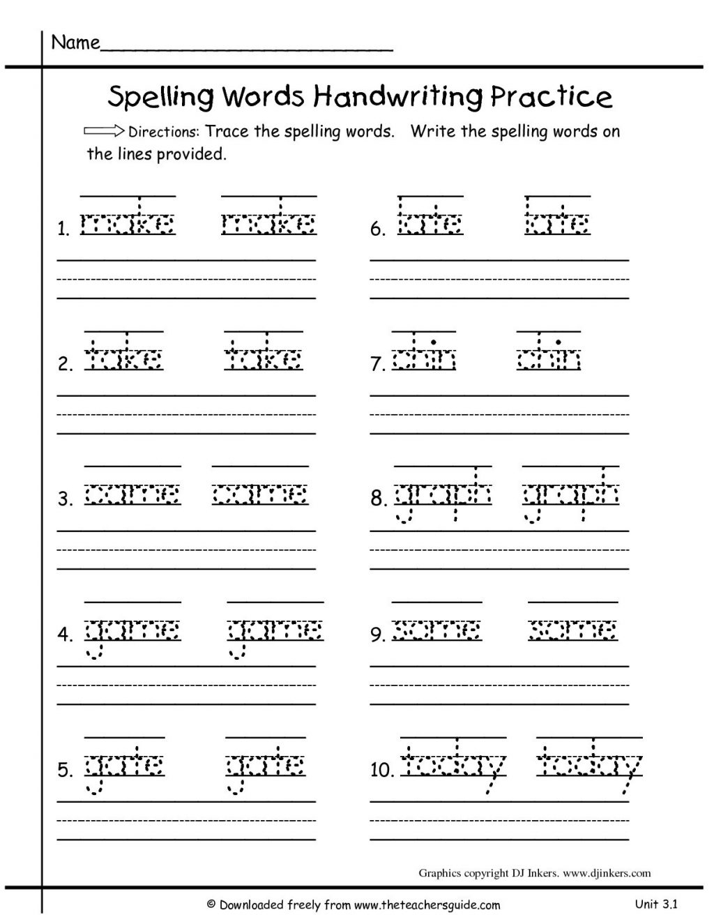 Free Printable Writing Worksheets Printable Worksheets