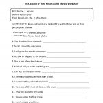 First, Second Or Third Person Points Of View Worksheet | Great | Language Worksheets For 3Rd Grade Printable