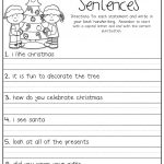 Fix Up The Christmas Sentences! | <3 My Teaching Toolbox | Christmas | Free Printable Second Grade Christmas Worksheets