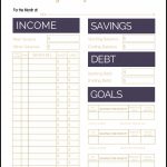 Fix Your Finances Asap With My (Free) Simple Monthly Budget Template | Printable Budget Worksheet Pdf