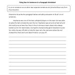 Fixing Paragraphs With Run On Sentences Worksheets | Englishlinx | Proofreading Worksheets Middle School Printable