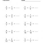 Fourth Graders Have To Solve 10 Easy Fraction Problems With This | Go Math 4Th Grade Printable Worksheets