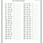 Free Addition Printable Worksheets | Free Printable Addition | Addition Facts To 20 Printable Worksheets