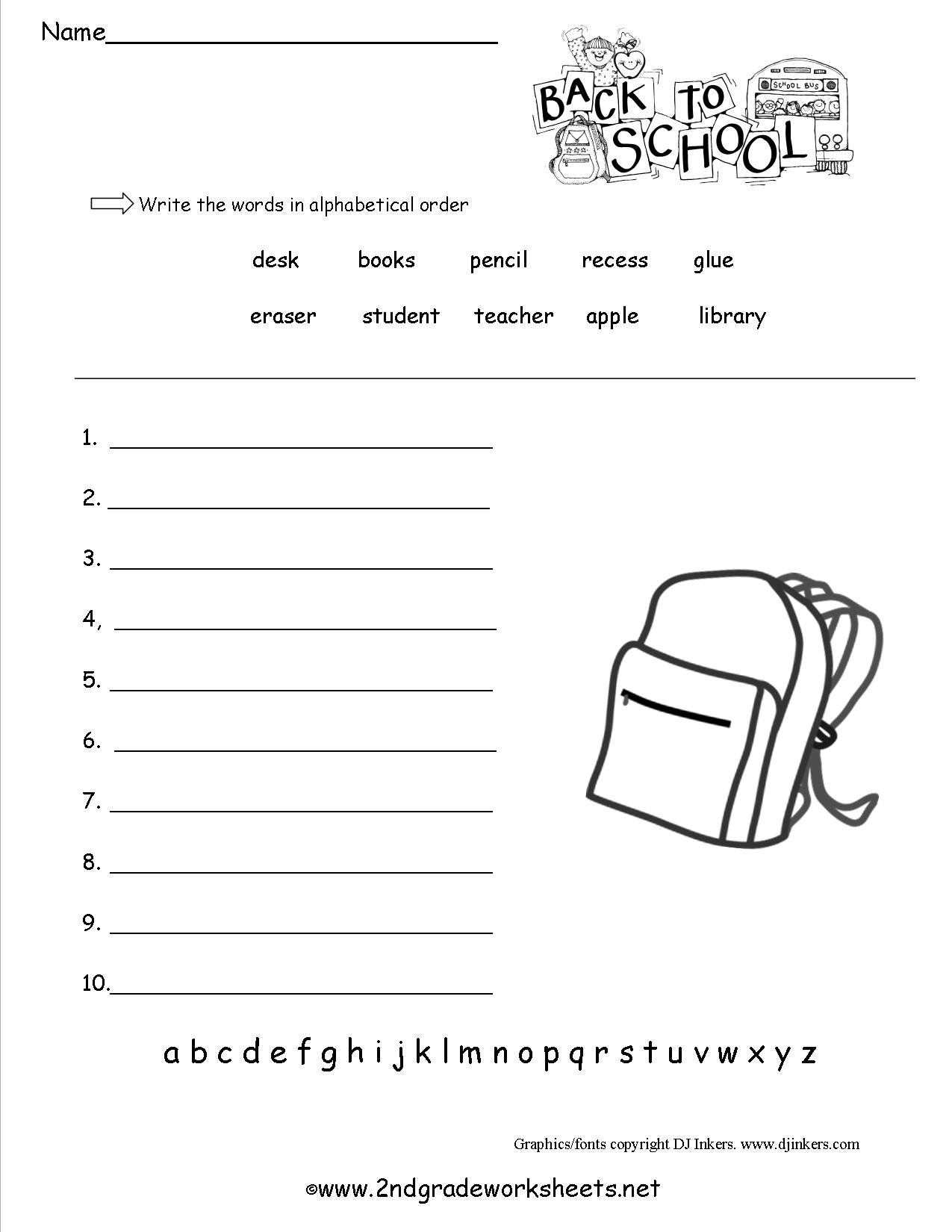 Free Printable Worksheets For Elementary Students Printable Worksheets