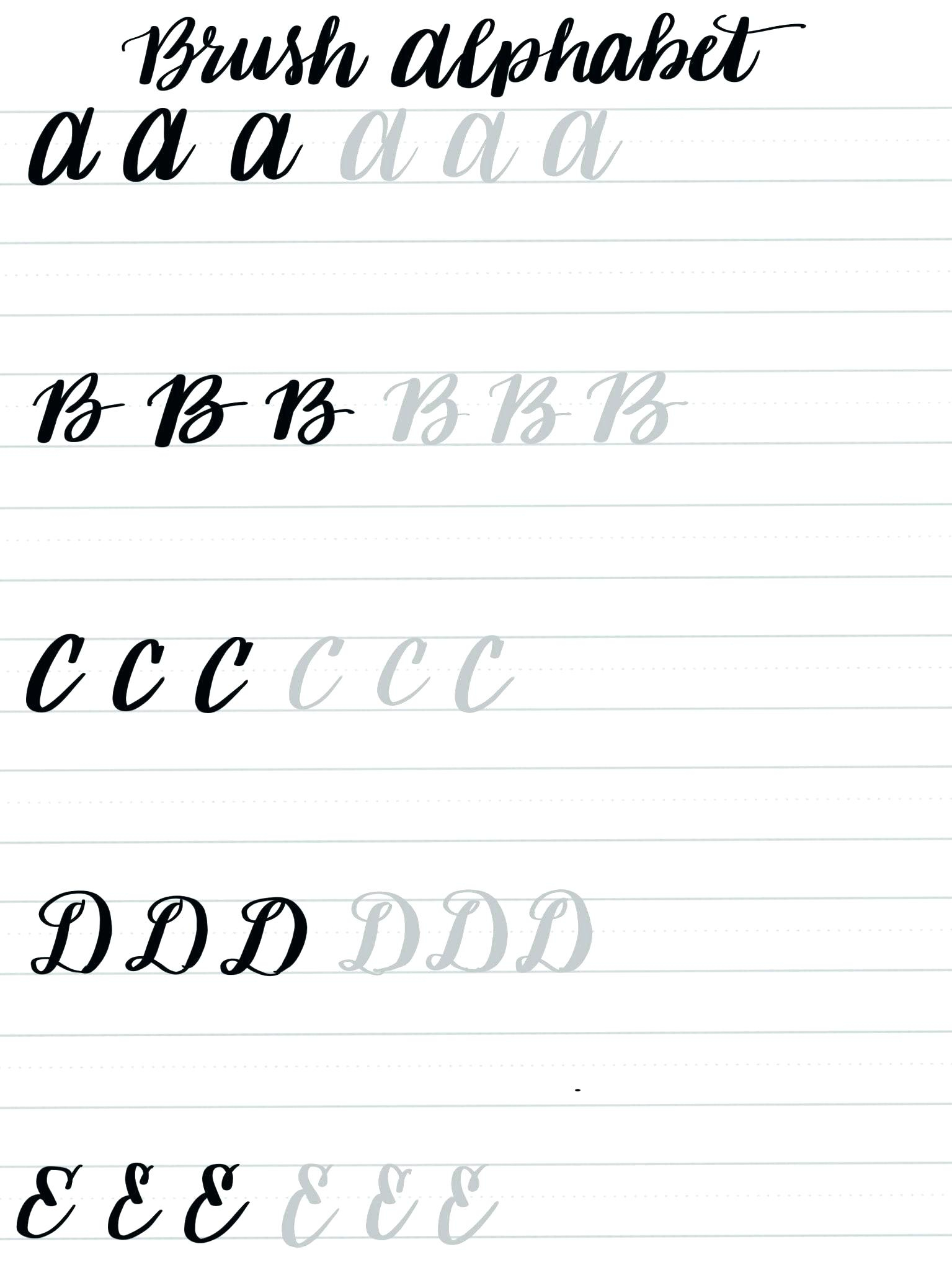 Calligraphy Practice Sheets Printable Free