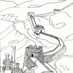 Free Coloring Page Coloring Adult Great Wall Of China. Coloring Page | Great Wall Of China Printable Worksheet