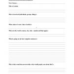 Free Current Events Report Worksheet For Classroom Teachers   Free | Free Printable 8Th Grade Social Studies Worksheets