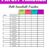 Free Debt Snowball Printable Worksheet: Track Your Debt Payoff | Free Printable Debt Snowball Worksheet