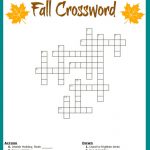 Free #fall Crossword Puzzle #printable Worksheet Available With And | Fall Word Search Printable Worksheets