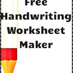 Free Handwriting Worksheet Maker! | Kindergartenklub | Worksheet | Printable Worksheet Maker