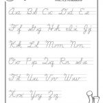 Free Handwriting Worksheets For Preschool – With Kindergarten | Cursive Handwriting Worksheets Ks1 Printable