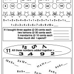 Free Math Worksheets And Printable Math Activities For Elementary | Free Primary Worksheets Printable
