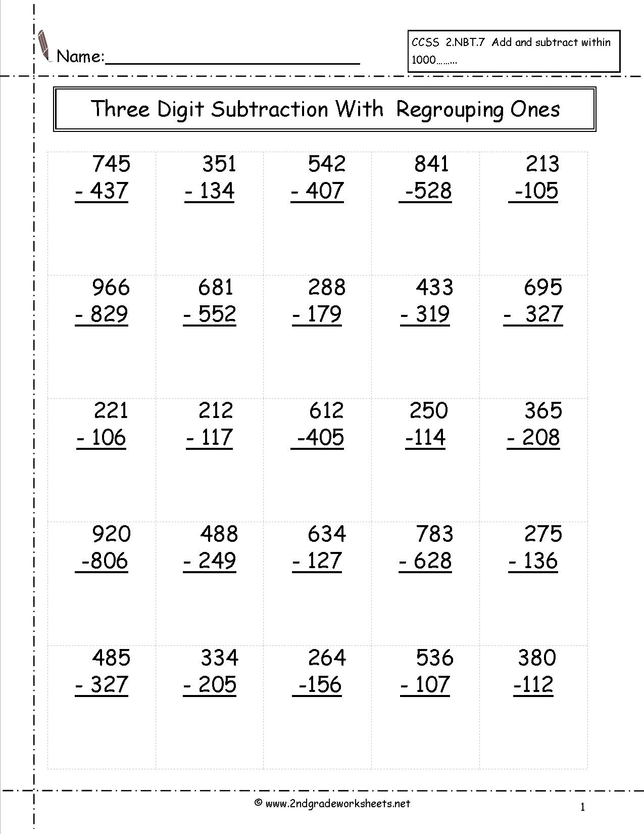 Free Printable Math Worksheets For 2Nd Grade Printable Worksheets