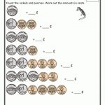Free Money Counting Printable Worksheets   Kindergarten, 1St Grade | Learning Money Worksheets Printable