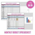Free Monthly Budget Template   Frugal Fanatic | Easy Budget Planner Free Printable Worksheets