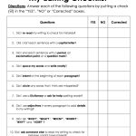 Free My Editing Checklist   1 Sheet. I Used This With My 3Rd, 4Th | Free Printable Editing Worksheets For 5Th Grade