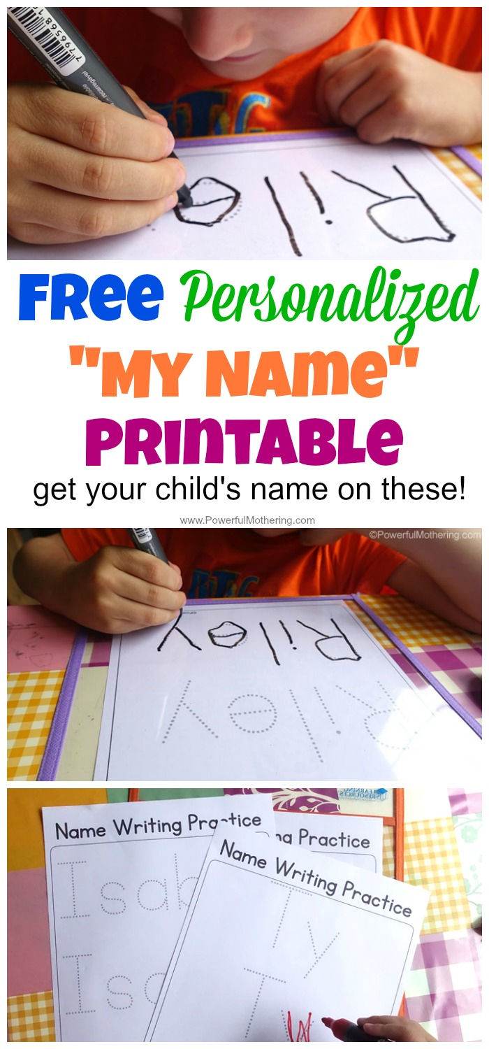 Free Name Tracing Worksheet Printable + Font Choices | Trace Your Name Worksheets Printables