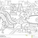 Free Playground Coloring Pages | Free Printable Playground Coloring Worksheets