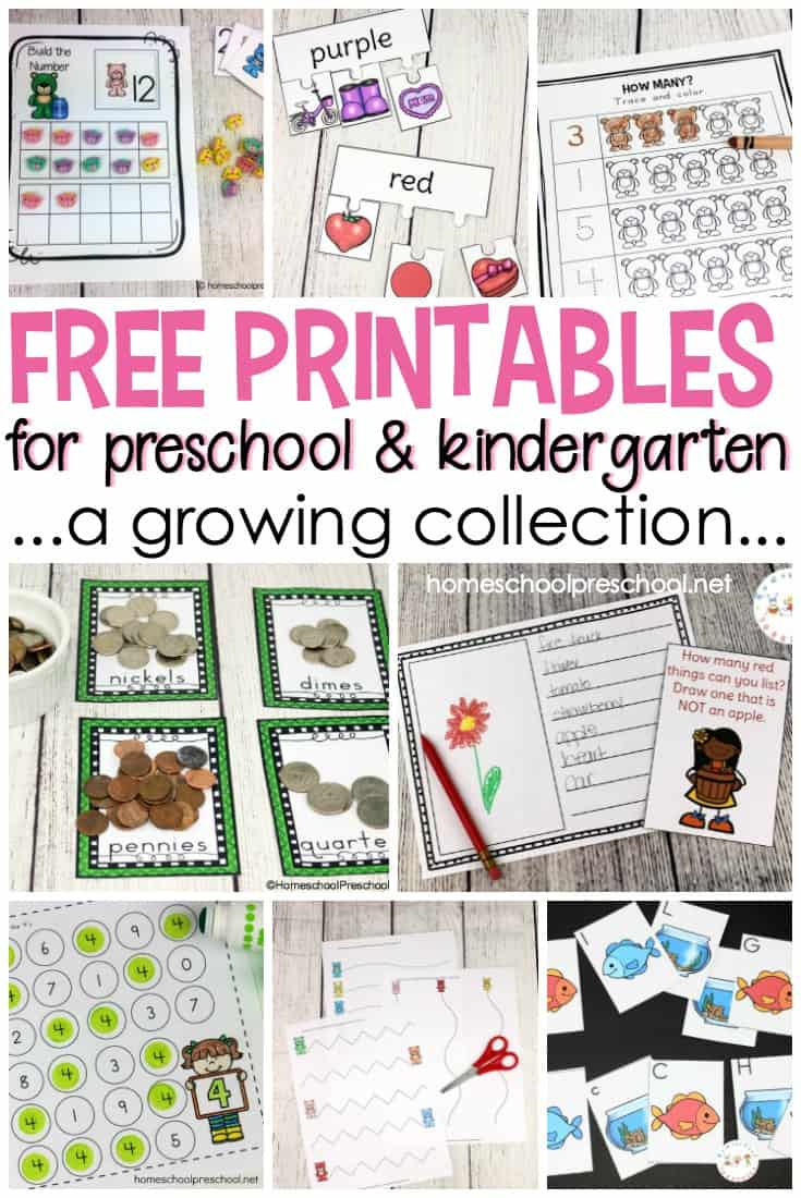 Free Preschool Printables For Your Homeschool Preschool | Free Homeschool Printable Worksheets