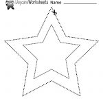Free Preschool Star Cutting Practice Worksheet | Free Printable Cutting Worksheets For Kindergarten