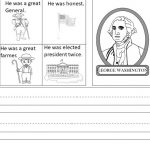 Free President's Day Writing Worksheet | Kindergarten Writing And | George Washington Printable Worksheets