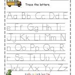 Free Printable Abc Tracing Worksheets #2 | Places To Visit | Abc Printable Worksheets