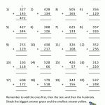 Free Printable Addition Worksheets 3 Digits | Free Printable Addition Worksheets For 3Rd Grade