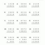 Free Printable Addition Worksheets 3Rd Grade | 3Rd Grade Printable Worksheets
