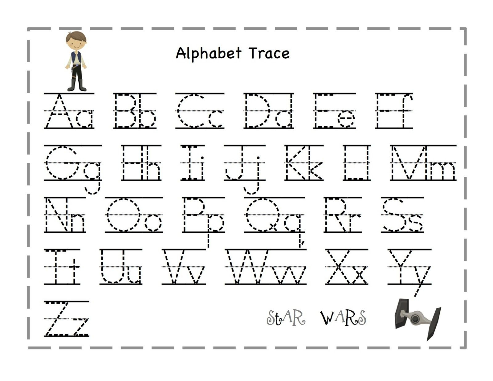 Free Printable Alphabet Letter Tracing Worksheets | Angeline - Free | Letter Tracing Worksheets Free Printable