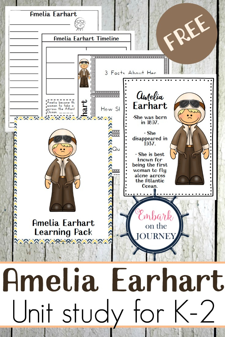 Free Printable Amelia Earhart Unit Study - Money Saving Mom® : Money | Amelia Earhart Free Worksheets Printable