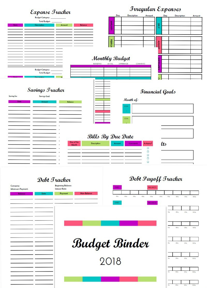 Free Printable Budget Binder Worksheets | Free Printables | Printable Budget Binder Worksheets