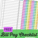 Free Printable Budget Worksheet   Monthly Bill Payment Checklist | Free Printable Monthly Bill Payment Worksheet