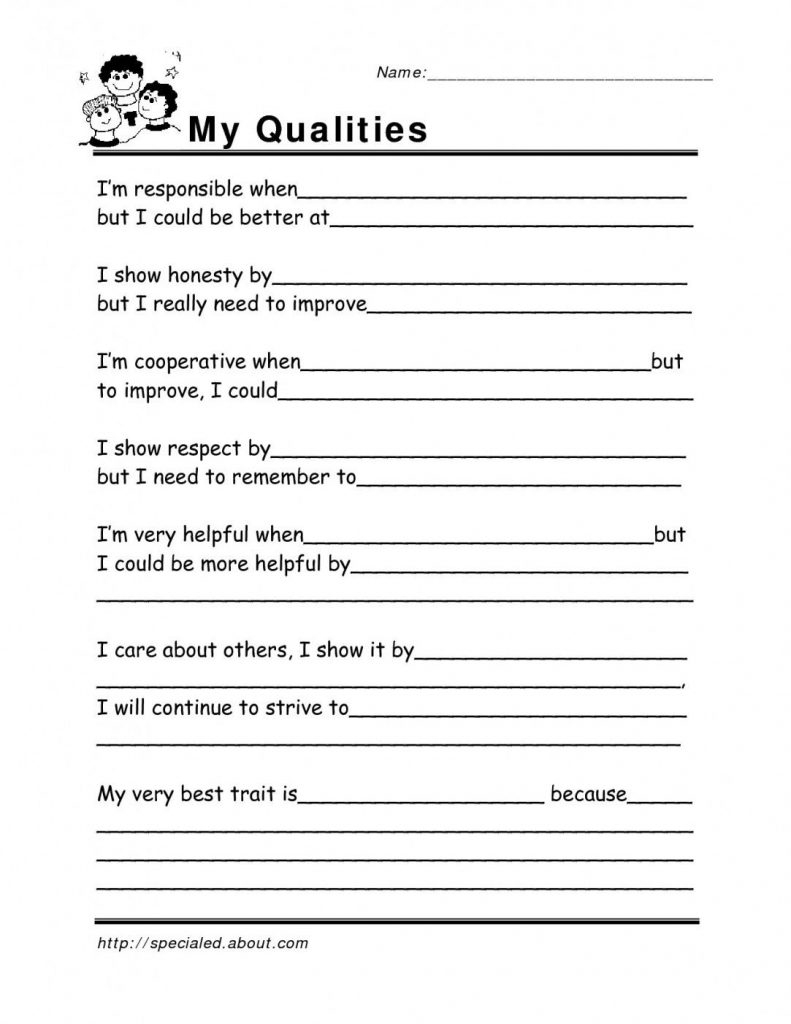 Free Printable Coping Skills Worksheets Free Printable Coping Skills | Free Printable Coping Skills Worksheets For Adults