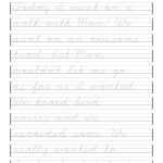 Free Printable Cursive Handwriting Worksheets | Free Printables | Free Printable Cursive Writing Sentences Worksheets