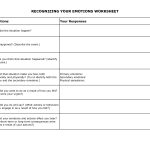 Free Printable Dbt Worksheets | Recognizing Your Emotions Worksheet | Free Printable Therapy Worksheets