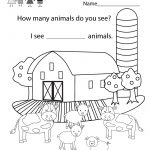 Free Printable Educational Coloring Worksheet For Kindergarten | Free Printable School Worksheets