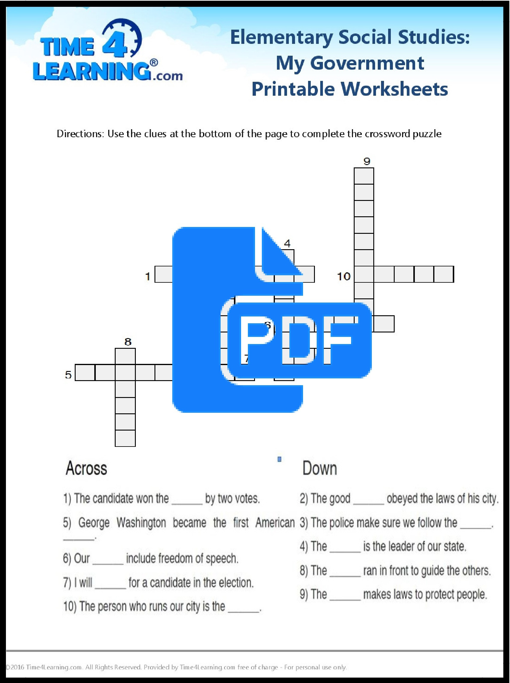 Free Printable Social Studies Worksheets For St Grade Printable 