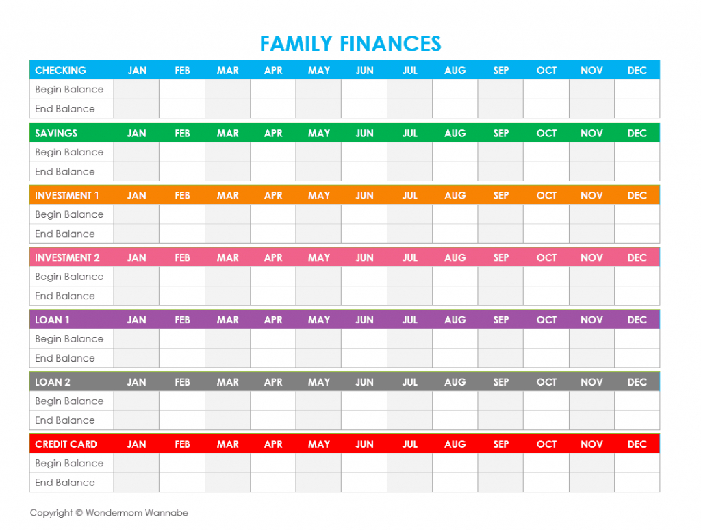 Free Printable Family Budget Worksheets | Printable Budget Worksheet