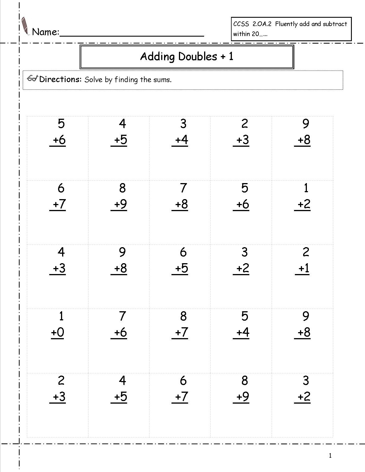 Free Printable First Grade Math Worksheets The Best Image 1275×1650 | Free Printable First Grade Math Worksheets