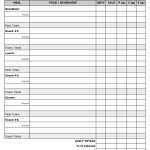Free Printable Food Diary Template | Health, Fitness & Weight Loss | Free Printable Calorie Counter Worksheet