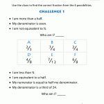 Free Printable Fraction Worksheets   Fraction Riddles (Harder) | Free Printable 4Th Grade Math Fraction Worksheets