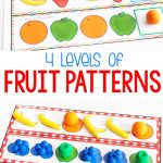 Free Printable Fruit Themed Pattern Activity   Life Over Cs | Free Printable Ab Pattern Worksheets
