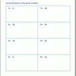Free Printable Greatest Common Factor Worksheets | Free Printables | Free Printable Greatest Common Factor Worksheets